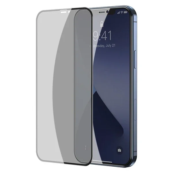 Gizlilik Camı iPhone 12/12 Pro 6.1 - Çift Pak Anti Spy 0,23 mm