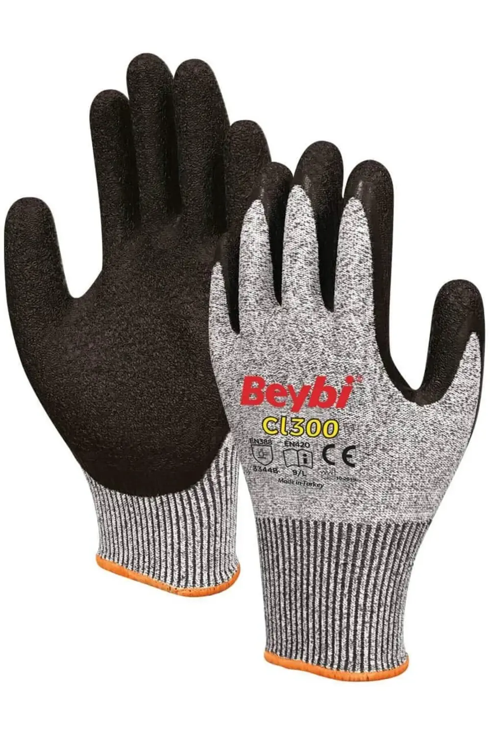 GKMPWXYZ_3d58a3 CL300 Lateks Kaplı Kesilmeye Dirençli Eldiven Çif
