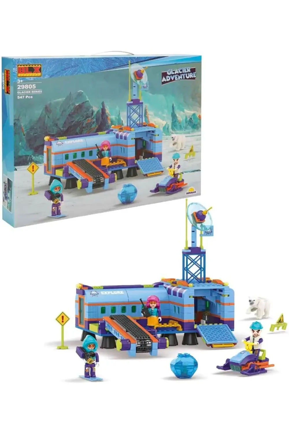 Glacier Adventure Set 3 Figürlü 547 Parça 395519