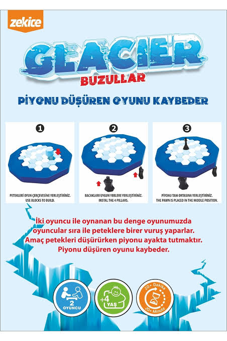 Glacier Buzullar Temalı Eğlence ve Denge Oyunu