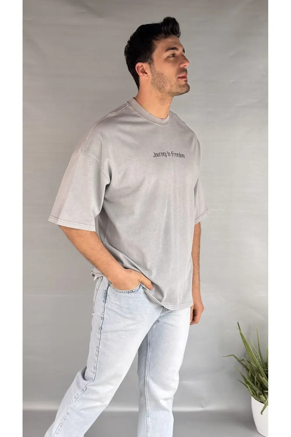 Gladyatör Yıkamalı T-shirt