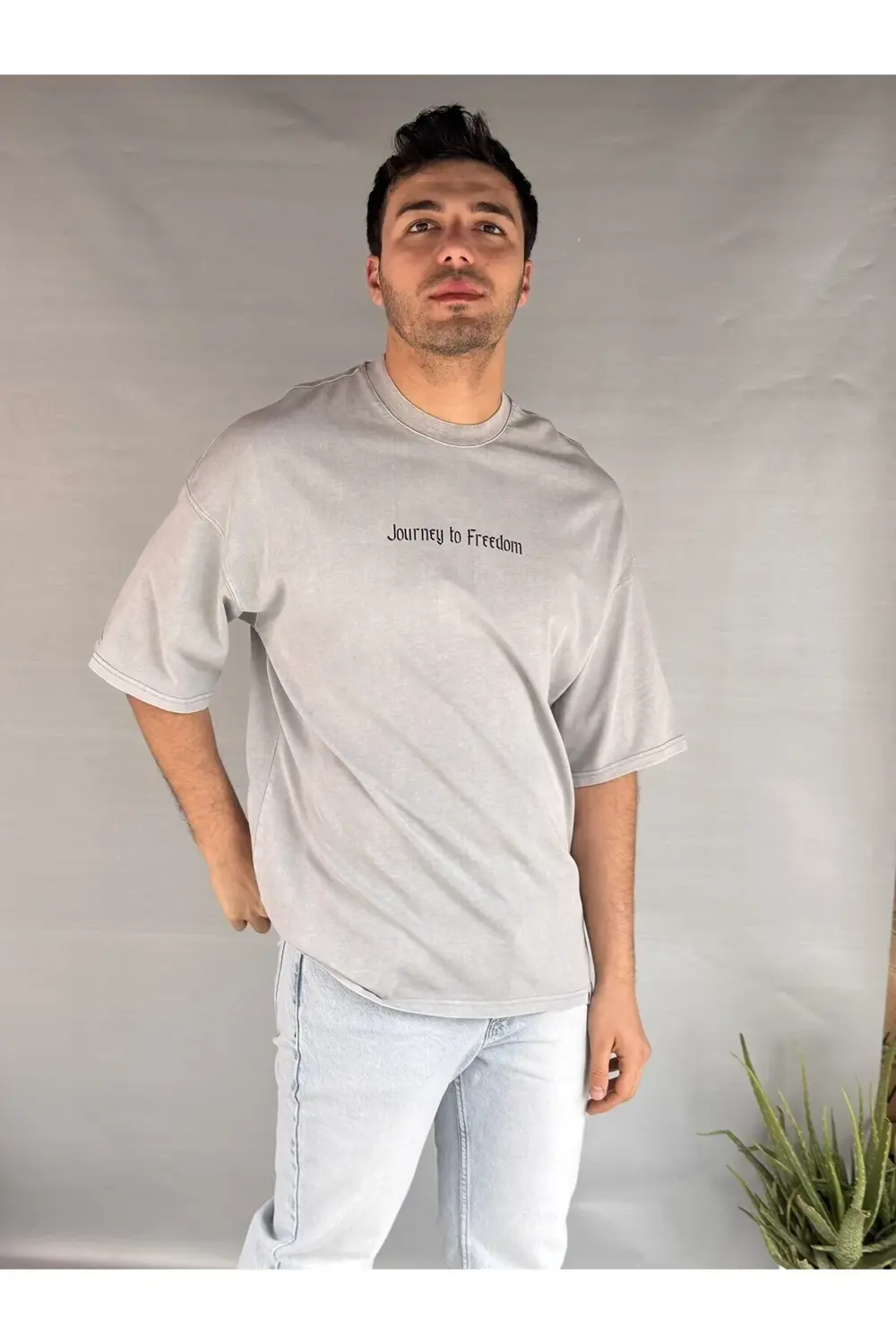 Gladyatör Yıkamalı T-shirt