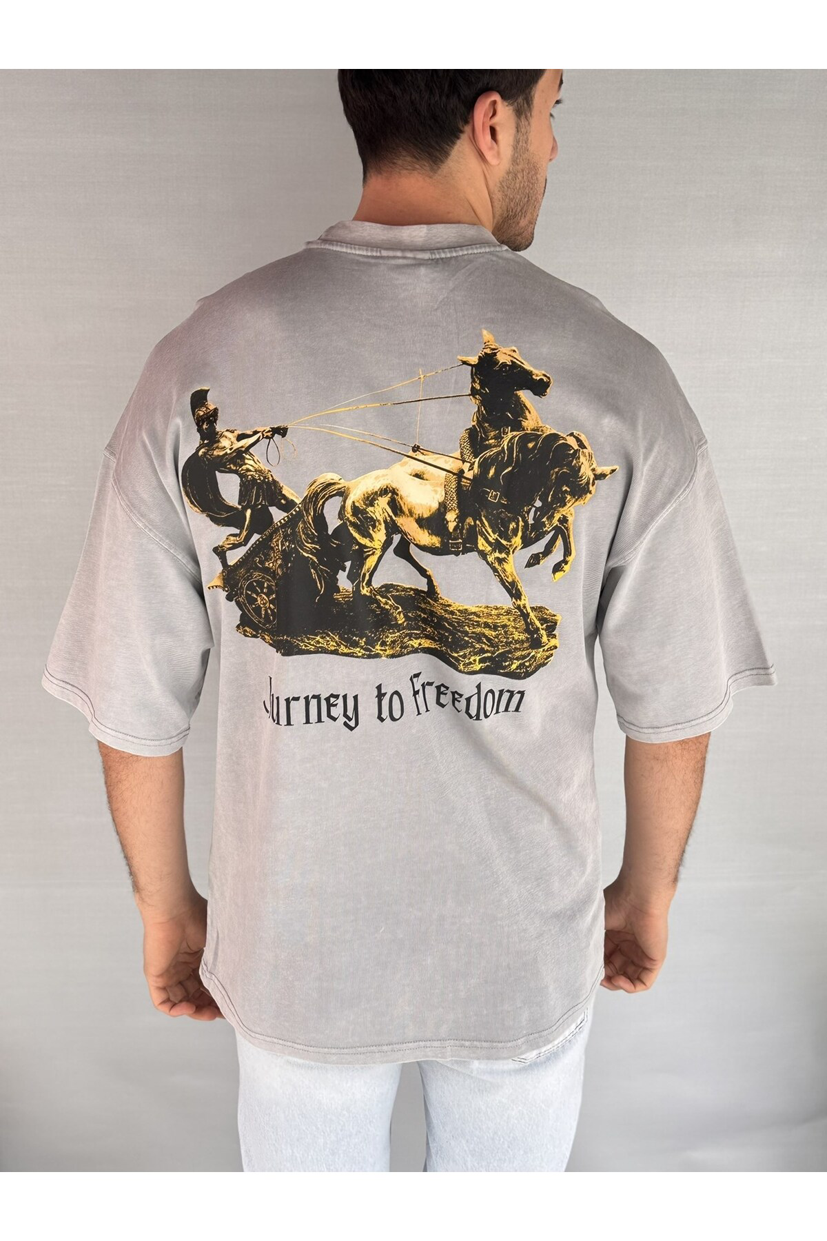 Casualmen32 Gladyatör Yıkamalı T-Shirt