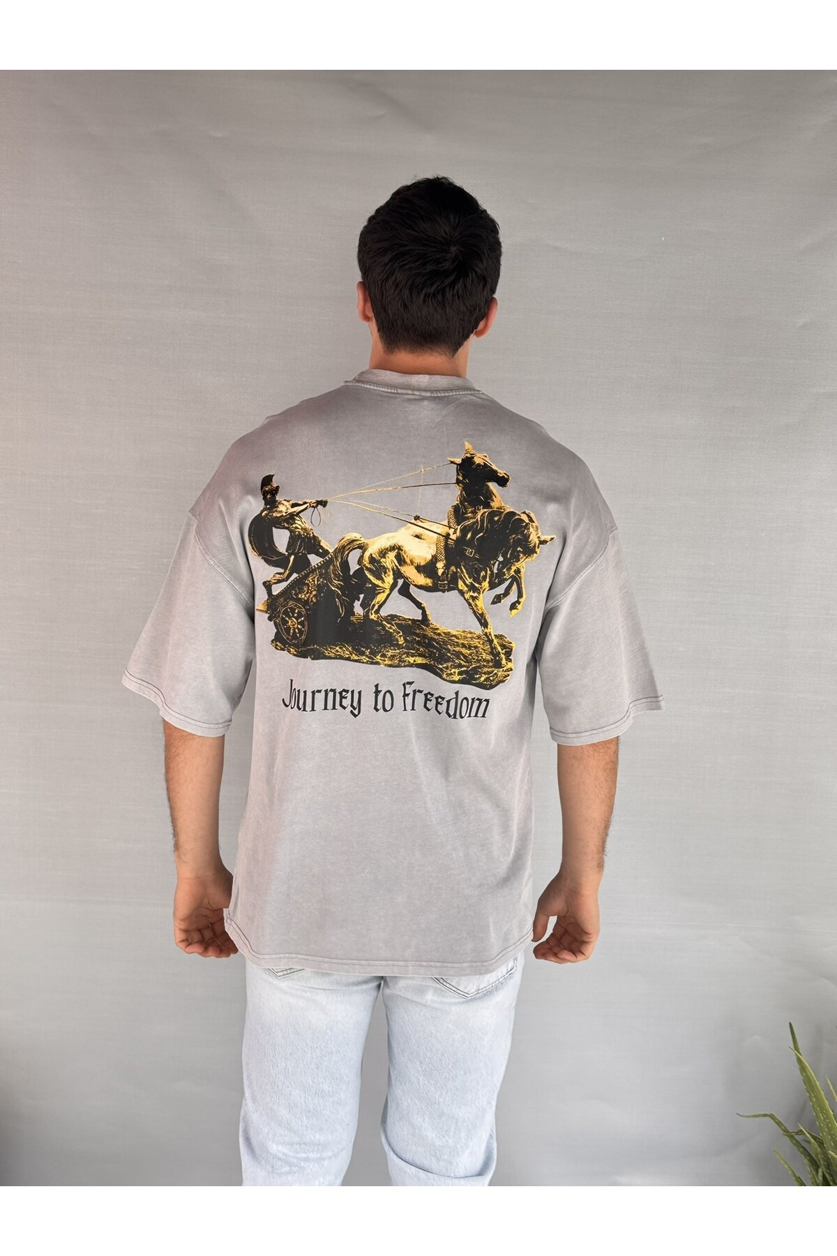 Casualmen32 Gladyatör Yıkamalı T-Shirt