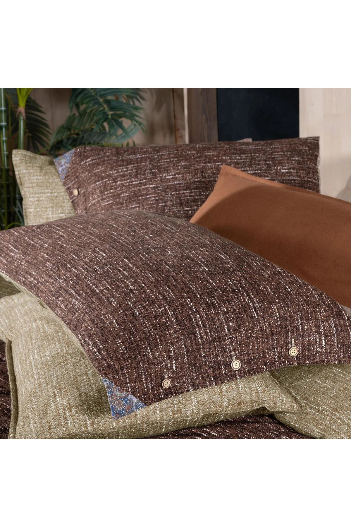 Glamis King Size (Battal Boy) %100 Pamuk Flanel (Pazen) Nevresim 