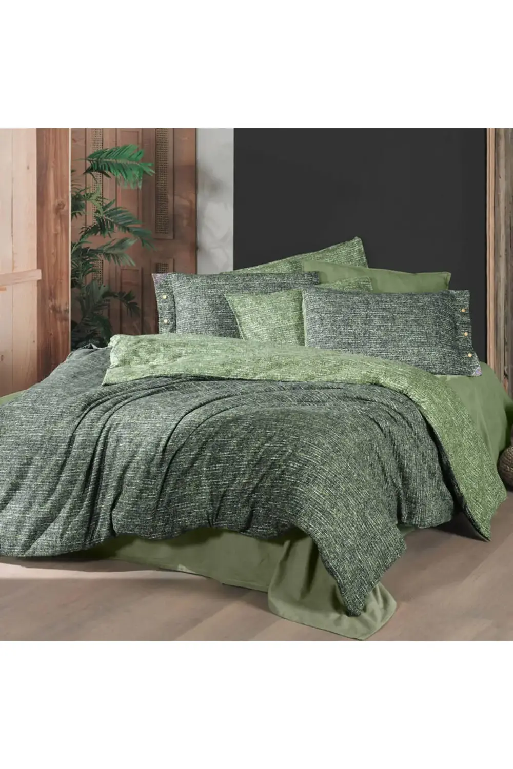 Glamis King Size (Battal Boy) %100 Pamuk Flanel (Pazen) Nevresim