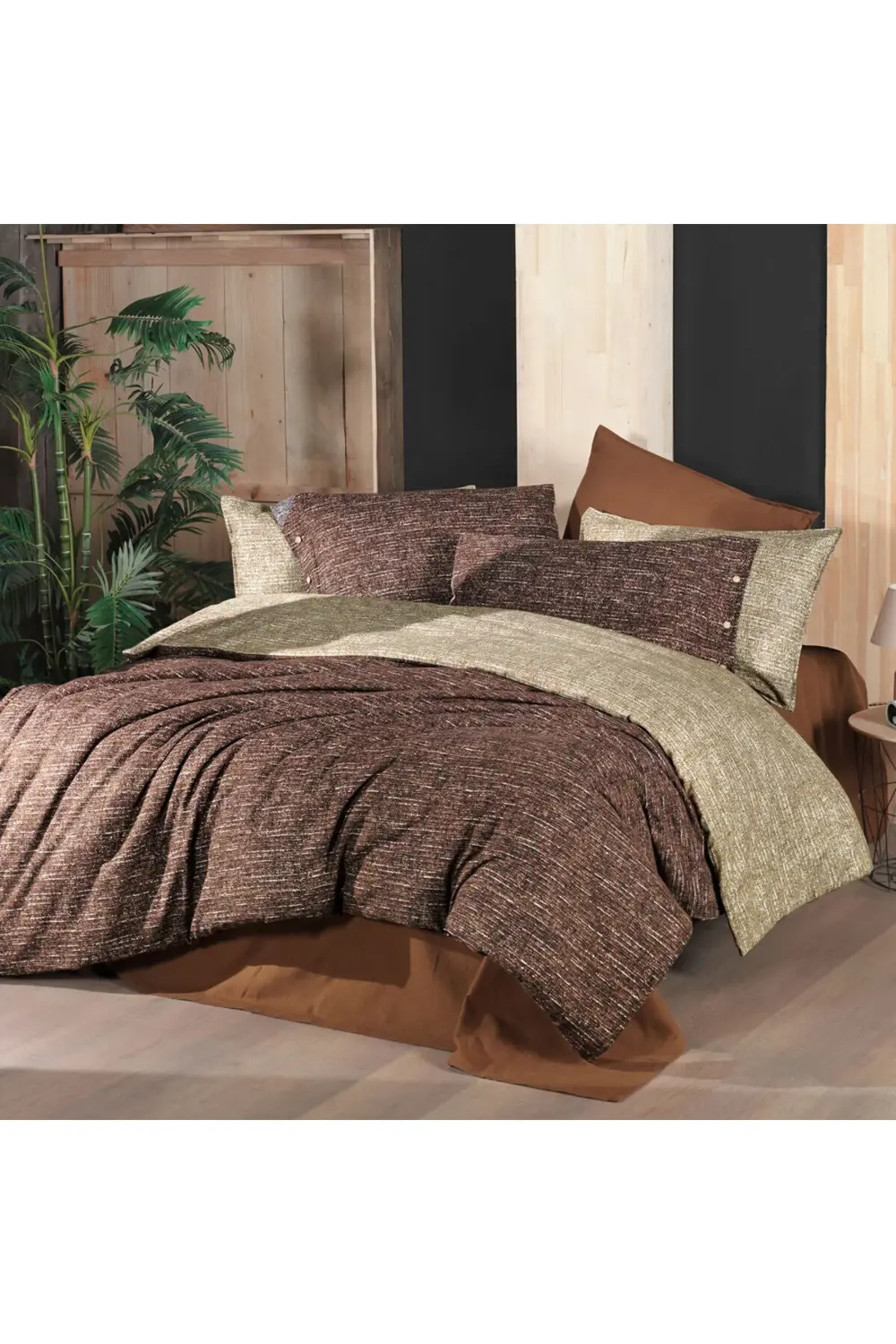 Glamis Tek Kişilik %100 Pamuk Flanel (PAZEN) Nevresim Takımı-taba