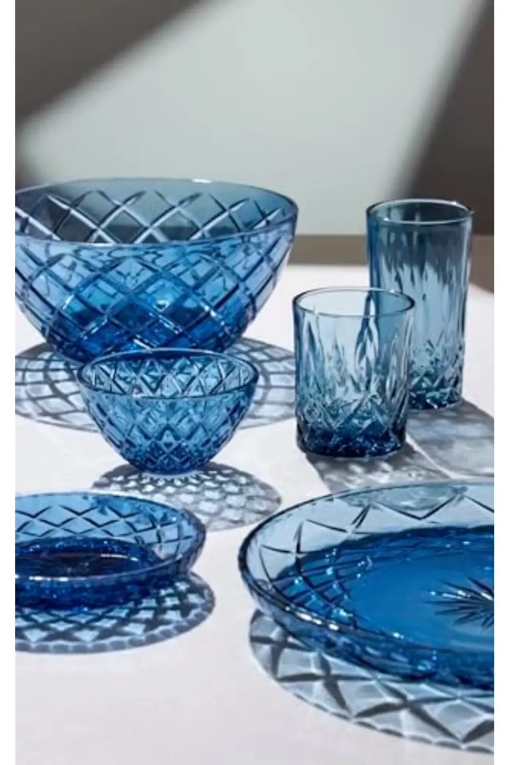 Glas Sorrento Tabak 4 Adet Çap:16 Cm Mavi 395519