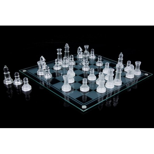 Glass Chess Cam Satranç Takımı (35 cm x 35 cm) Glass Chess Cam Satranç Takımı (35 cm x 35 cm)