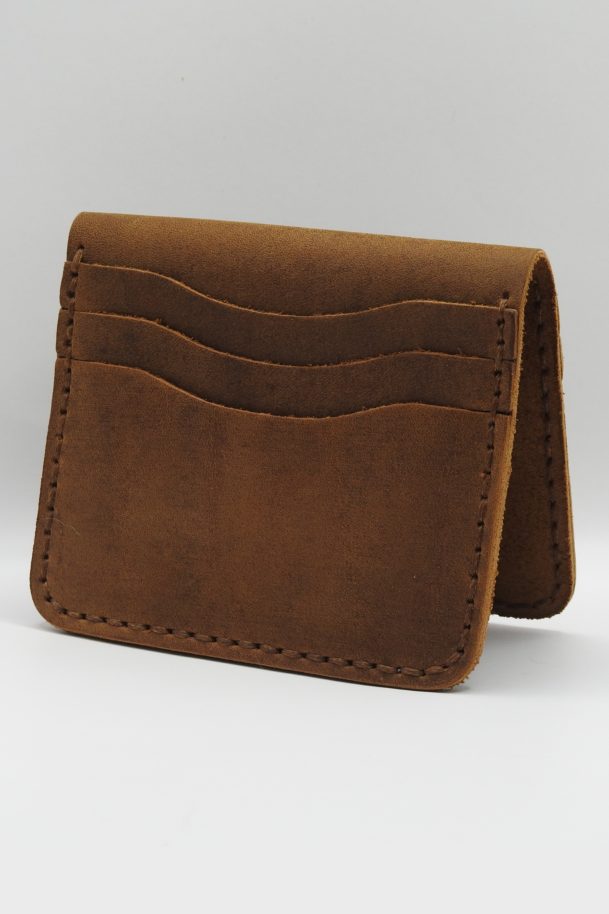 Norwegia Gløden - El Yapımı %100 Hakiki Deri Erkek Cüzdan - Tarçın (El Dikişi)