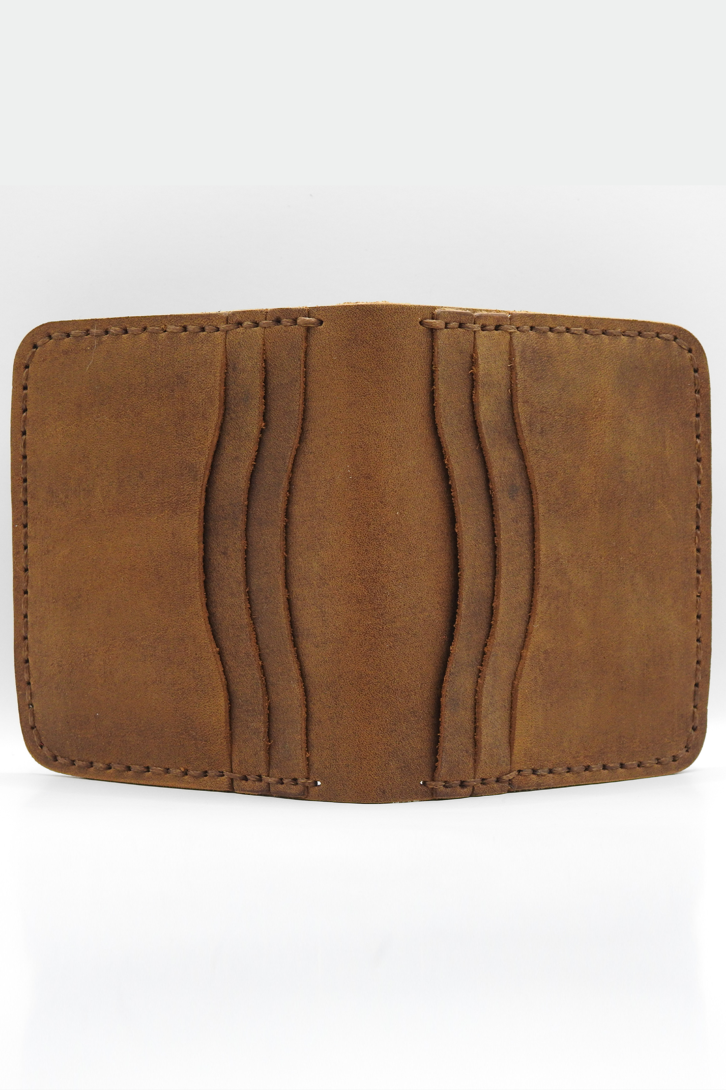 Norwegia Gløden - El Yapımı %100 Hakiki Deri Erkek Cüzdan - Tarçın (El Dikişi)