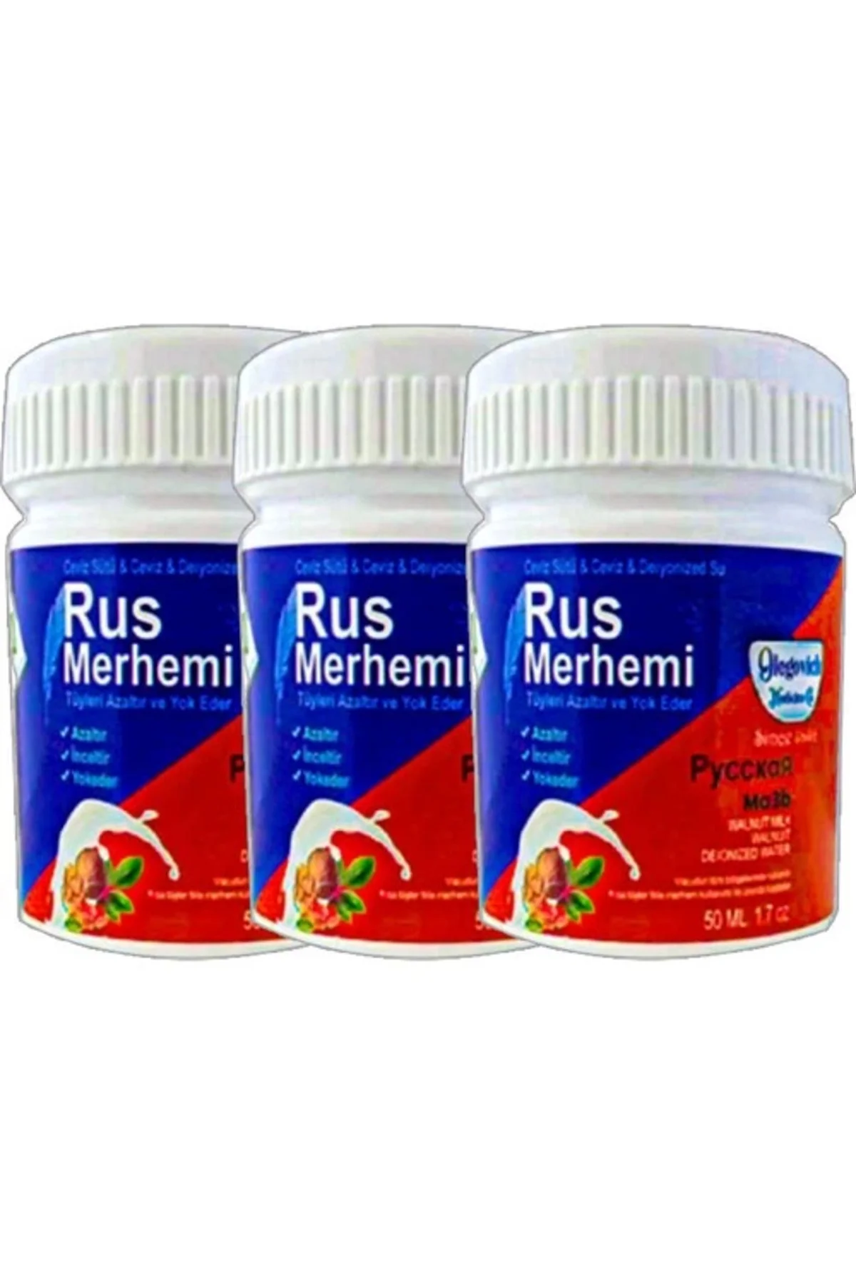 Glegnd Blue Tüy Kremi 3lü Set – 50 ml Russ Merhemi ile Tüy Bakımı