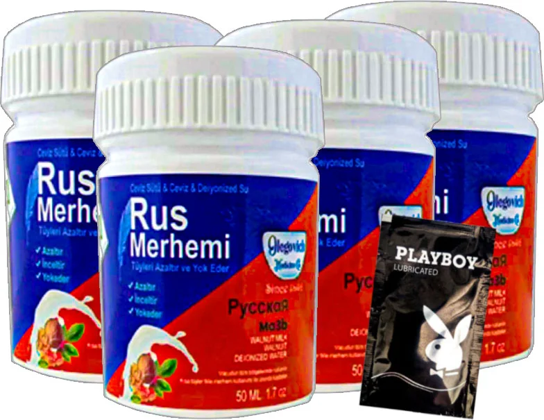 Glegnd Blue Tüylere Krem Rus Merhemi 4x50ml - Hediye Jel Seti