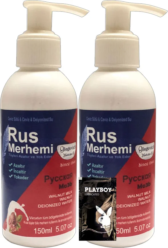 Glegnid Blue Tüy Kremi 2'li Paket - Cevizli & Ceviz Sütlü 150 ml + Jel Hediye