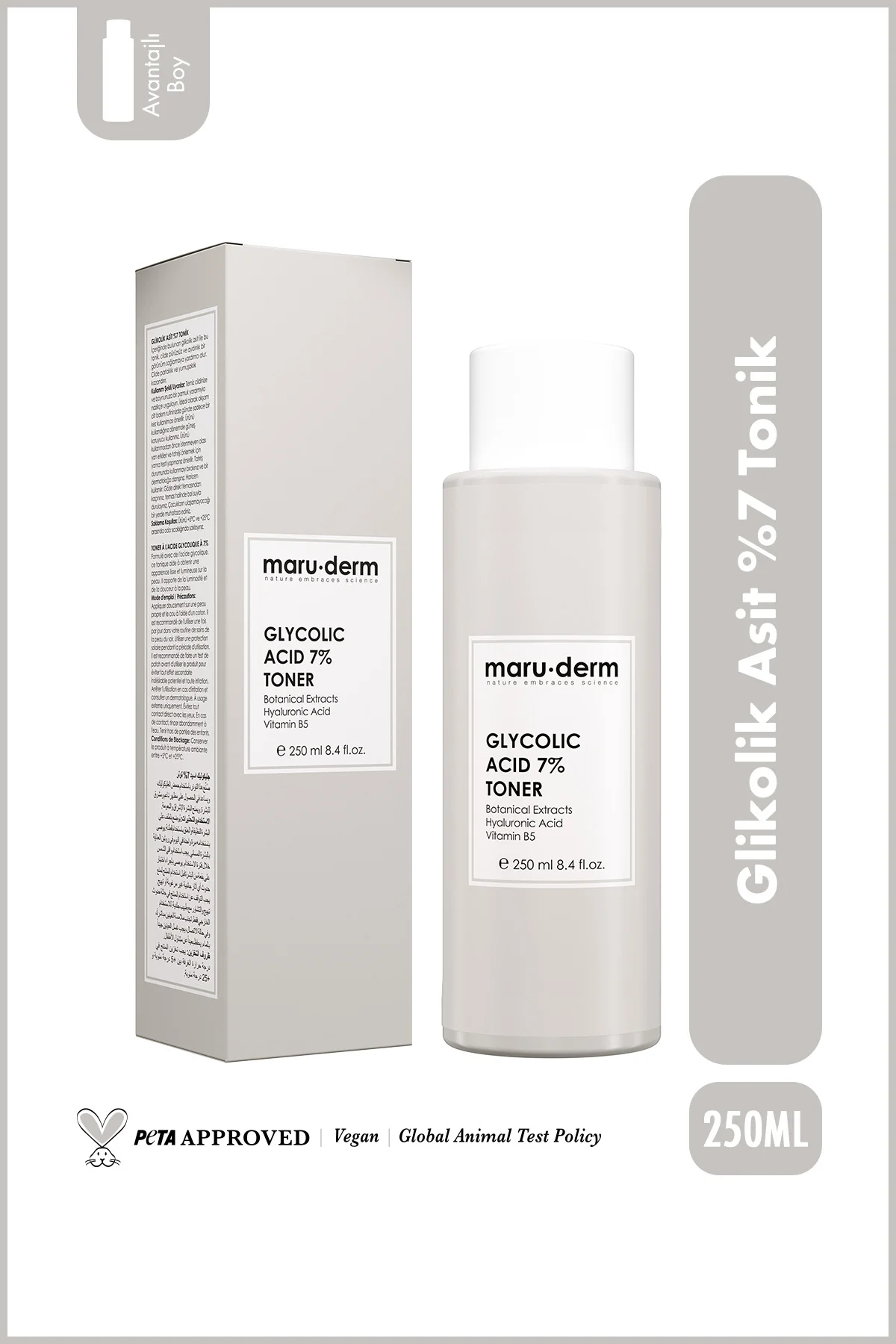 Glikolik Asit %7 Aydınlatıcı & Leke Karşıtı Tonik 250 ML