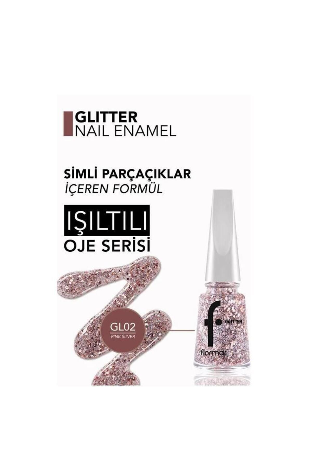 Flormar Glitter Nail Enamel Simli Oje Gl02