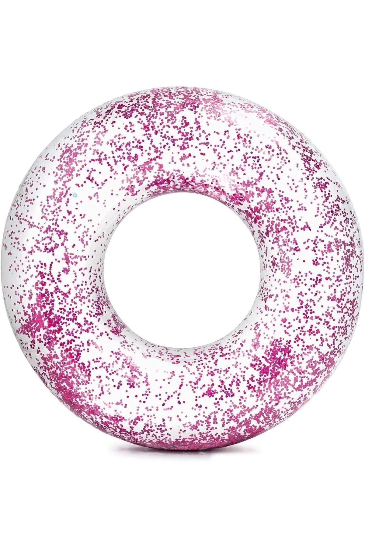 Glitter Tube Şeffaf Havuz Deniz Yüzme Simidi 1.07cm