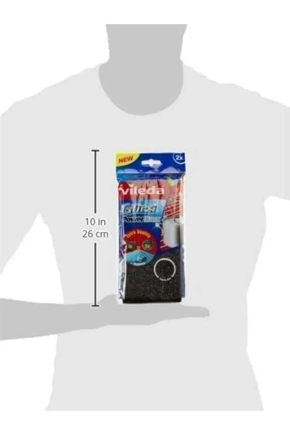 Glitzi Power Pad Inox, Ekstra kaliteli, Pas tutmaz, Zorlu lekeler