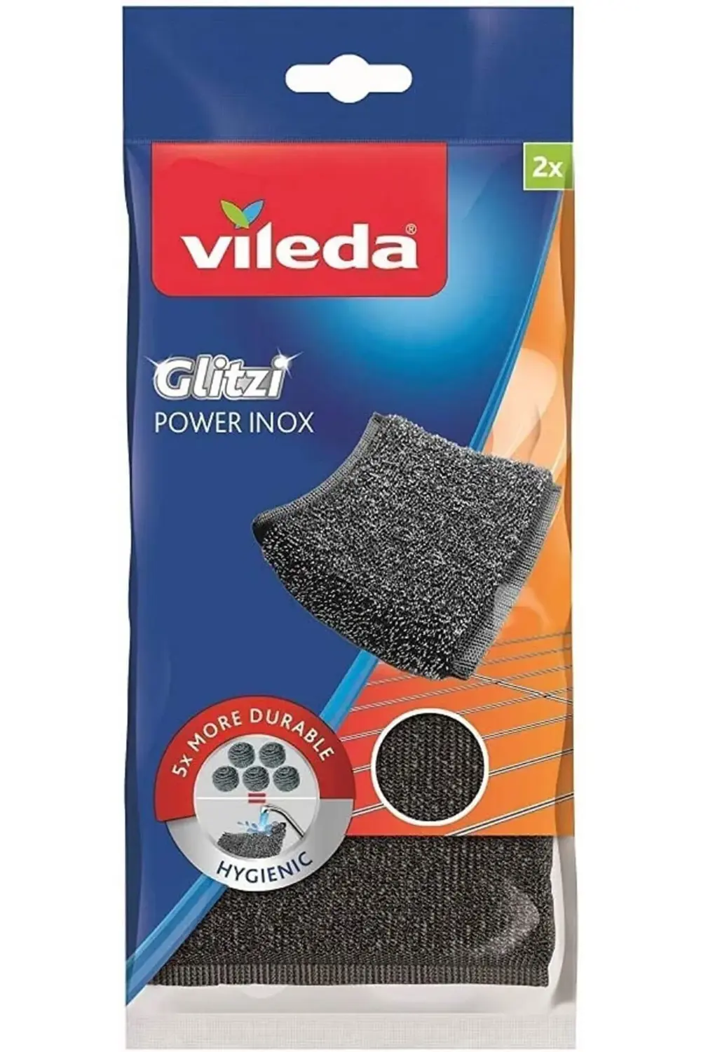 Glitzi Power Pad Inox, Ekstra kaliteli, Pas tutmaz, Zorlu lekeler