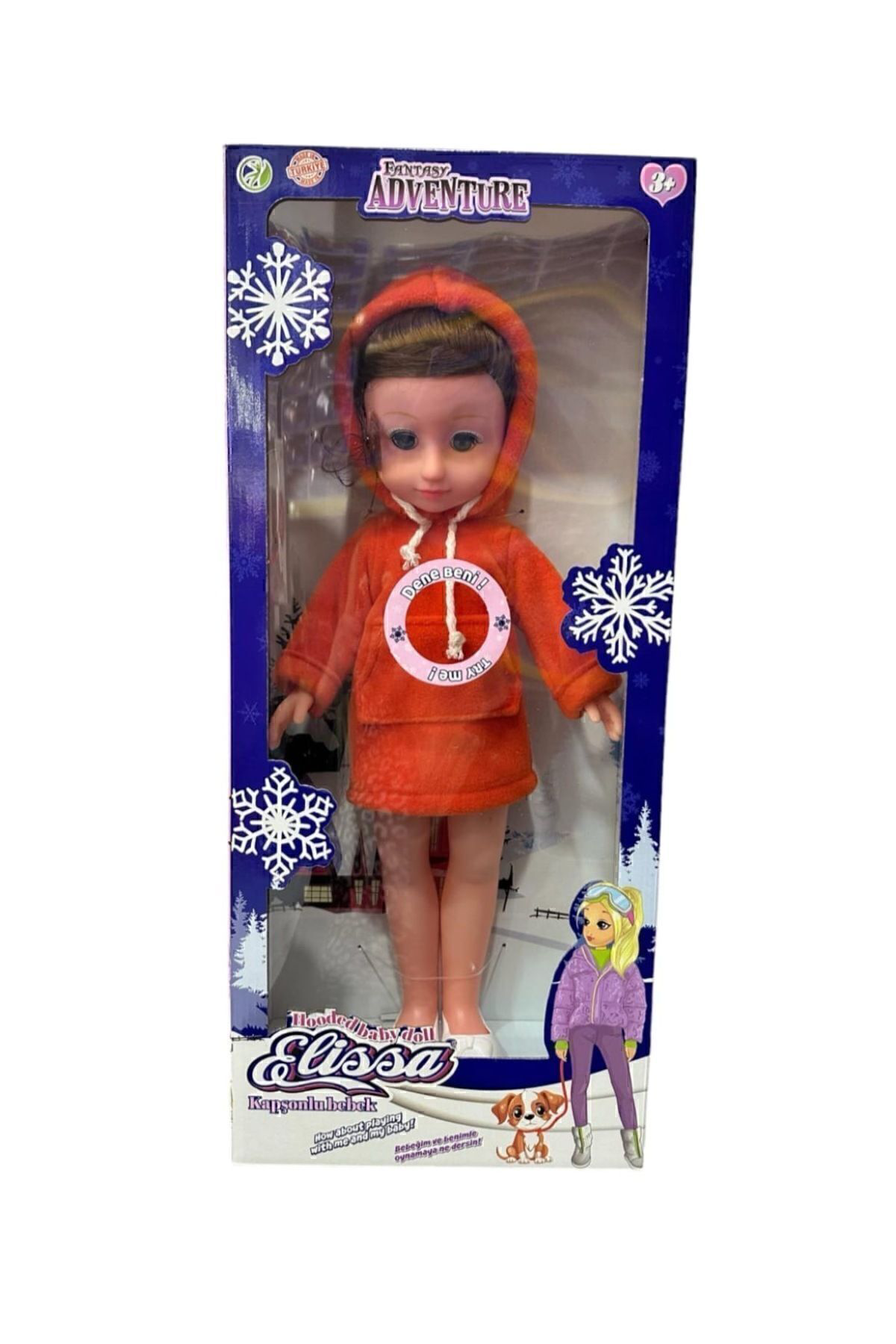 Cesetoys Global Oyuncak Elissa Kapşonlu Bebek