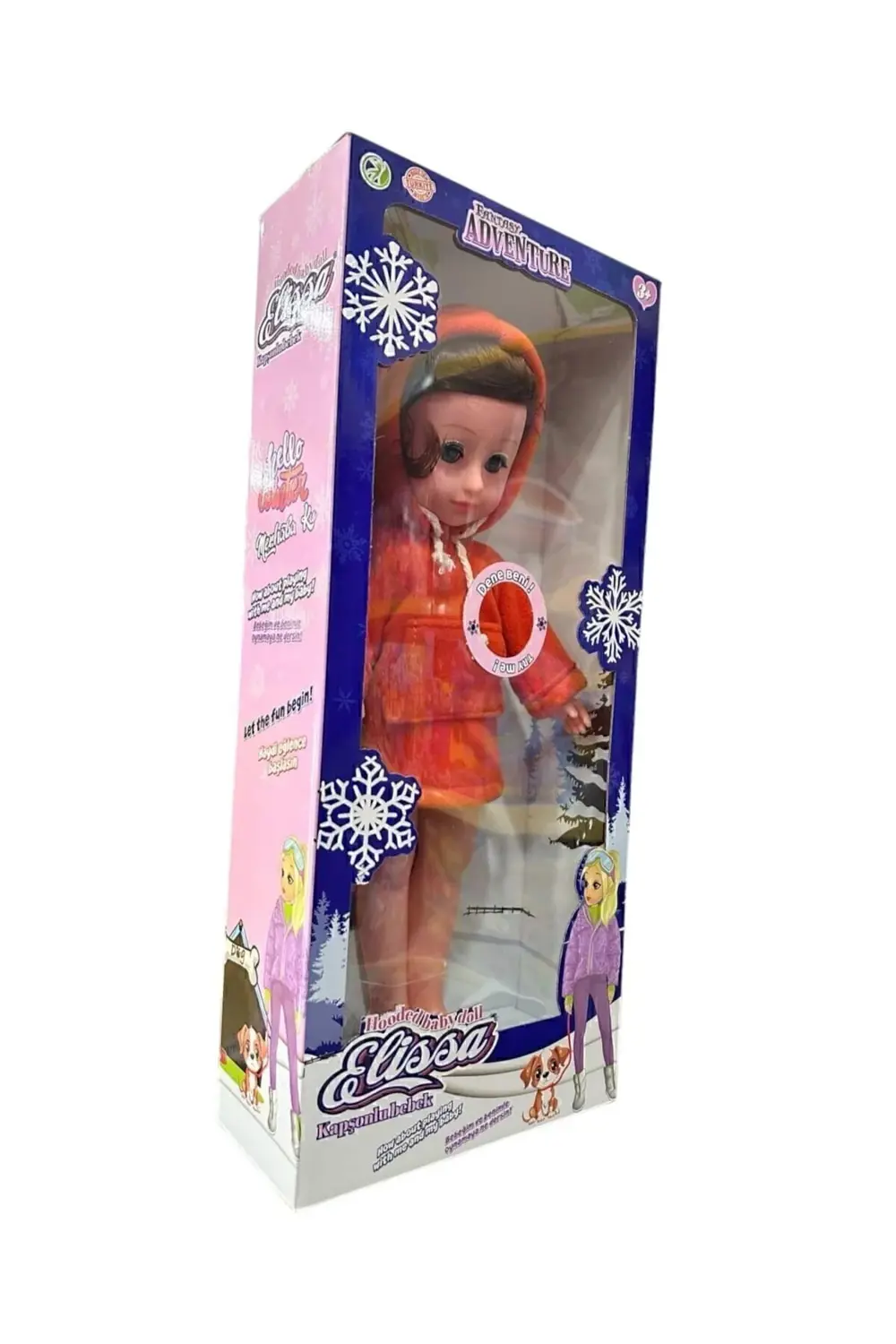 Global Oyuncak Elissa Kapşonlu Bebek