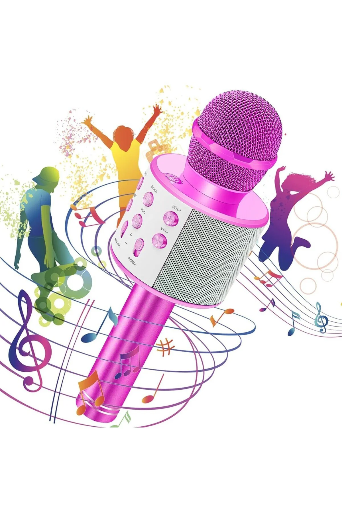 Global UsbA+TF Sd Kart+3.5mm Aux Girişli Bluetooth Karaoke Mikrof