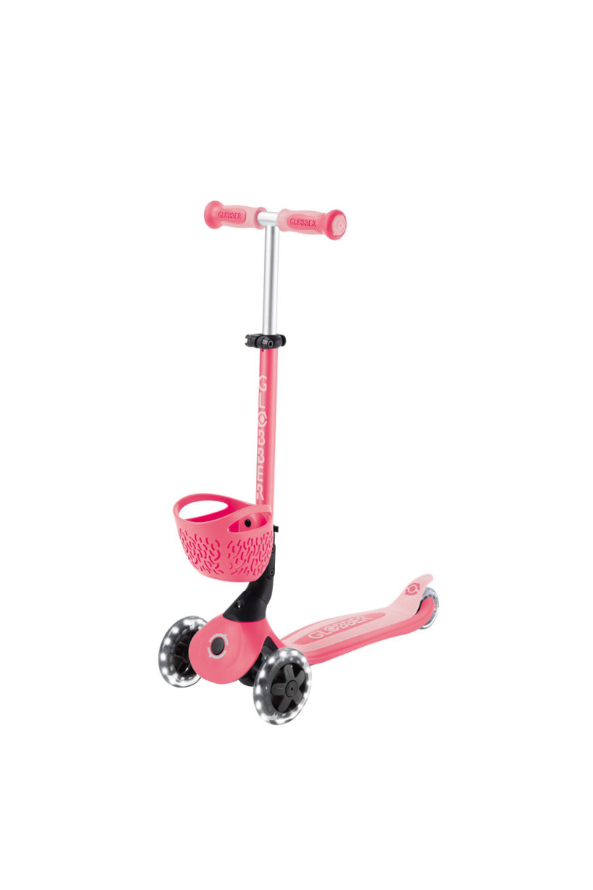 Globber Go Up Baby 360 Işıklı Scooter - Koyu Pastel Pembe