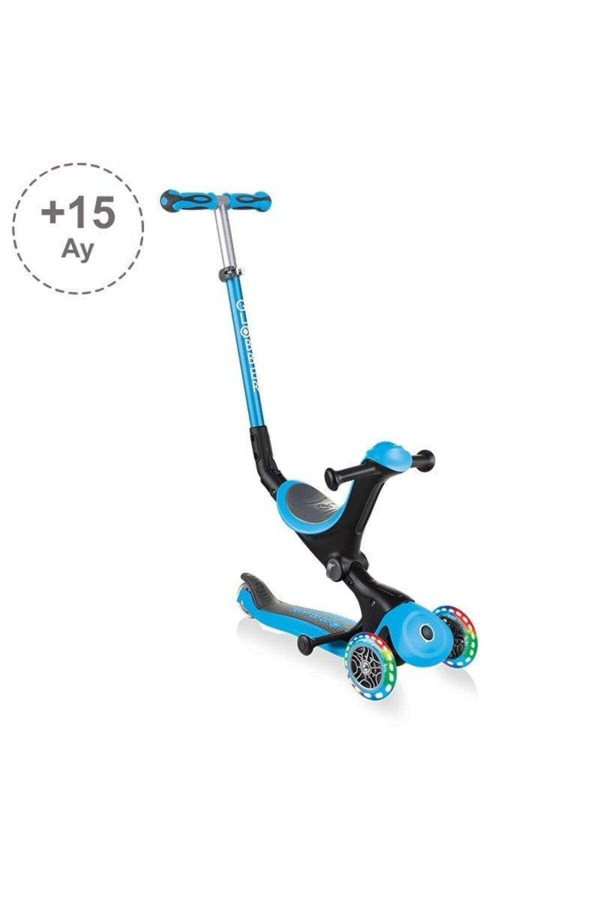 GLOBBER SCOOTER GO UP DELUX IŞIKLI TEKER MAVİ RENK GLOBBER SCOOTER GO UP DELUX IŞIKLI TEKER MAVİ RENK