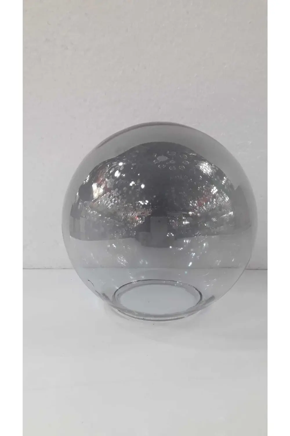 Glop Füme Rengi Avize Camı(boyu 14 Cm,eni 15 Cm)