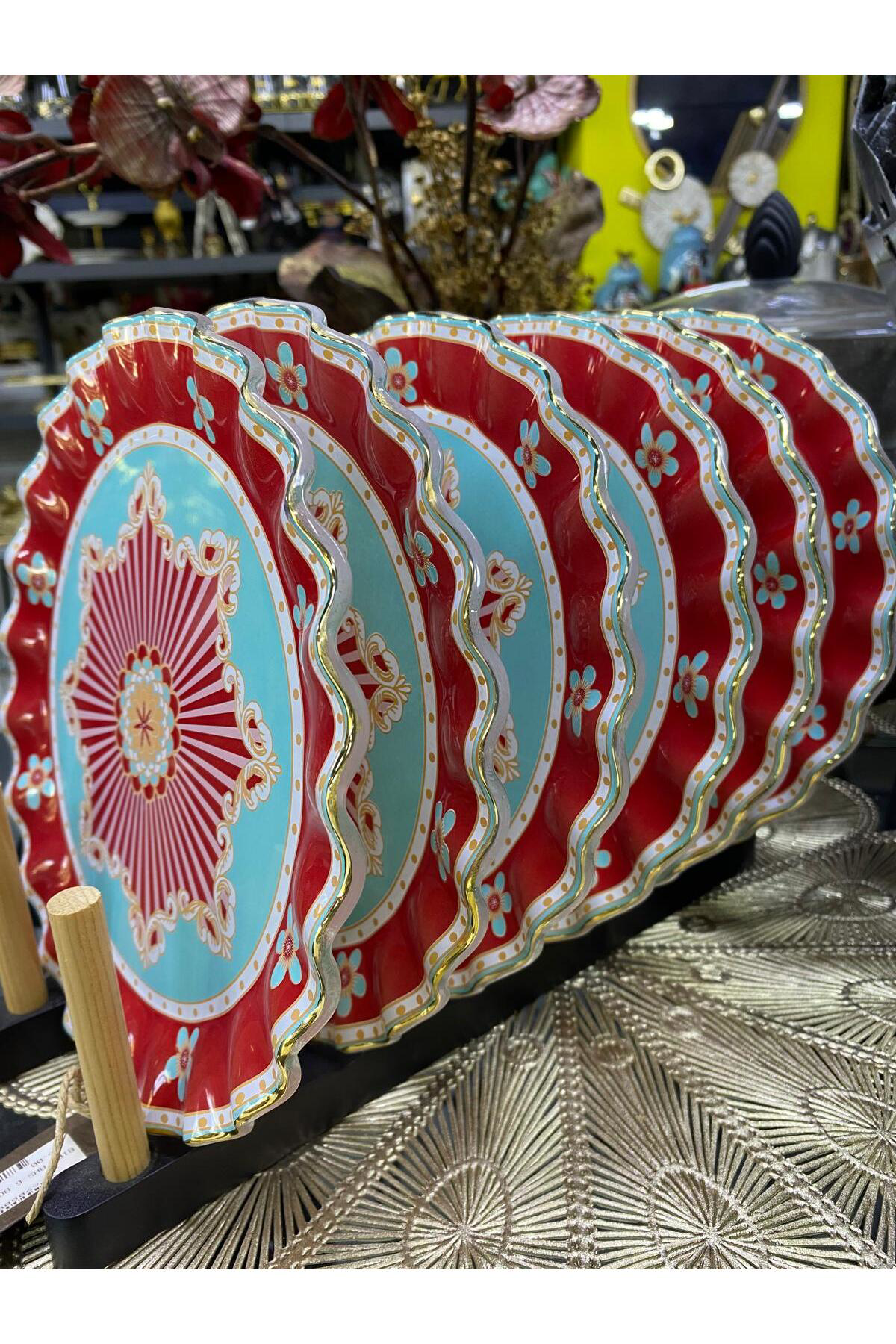 Elif Aksesuar Gloss Cam Pasta Tabağı 21 Cm