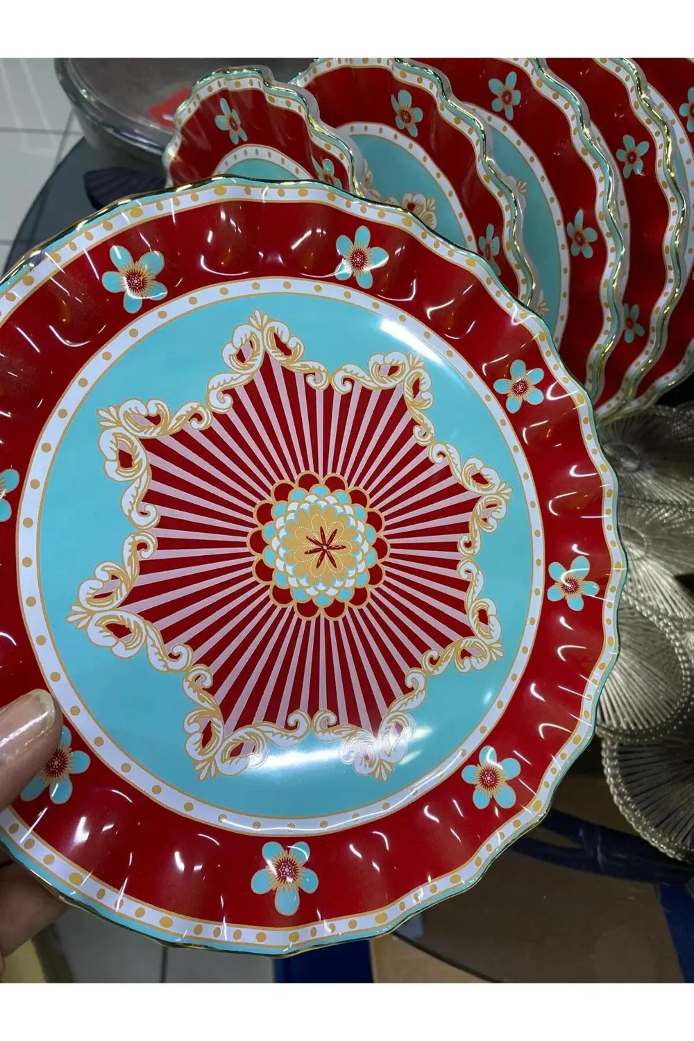 Gloss Cam Pasta Tabağı 21 cm