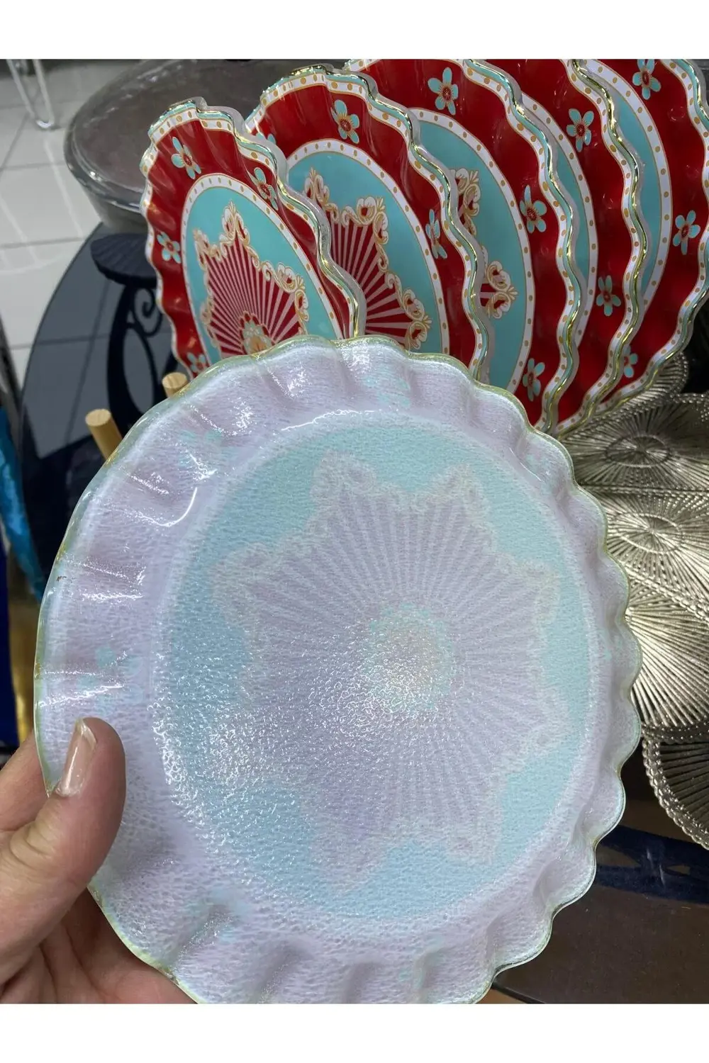 Gloss Cam Pasta Tabağı 21 cm