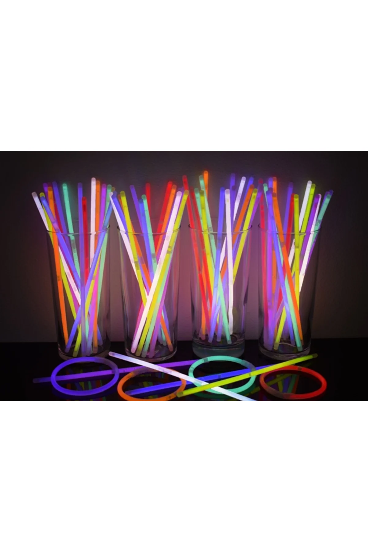 Glow Fosforlu Neon Bileklik 50 Adet GO50604645360 Glow Fosforlu Neon Bileklik 50 Adet GO50604645360