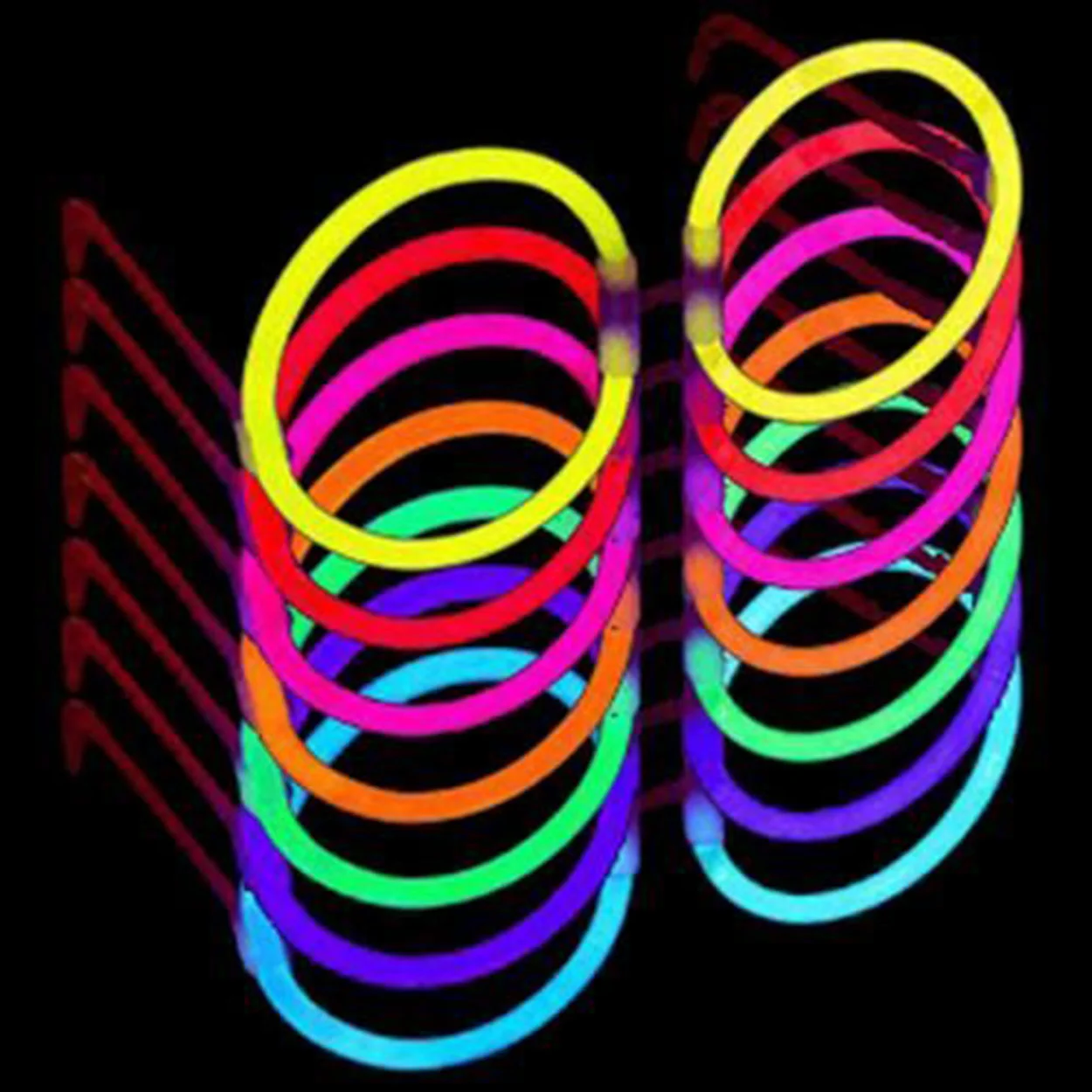 Glow Parti Gözlüğü – Fosforlu Gözlük 6 Adet, Karanlıkta Parlayan Parti Aksesuarı