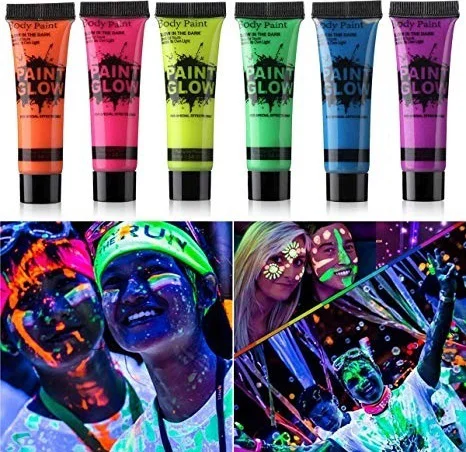 Glow Stick Boya Fosforlu Krem Boya 12 Adet
