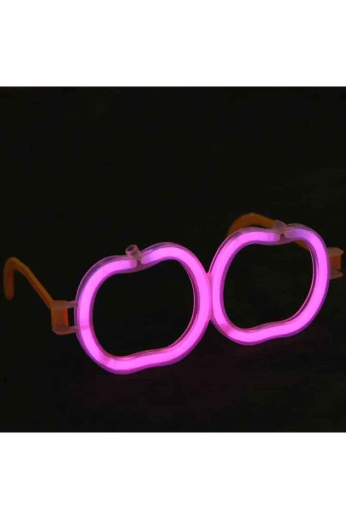 Glow Stick Elma Gözlük - Glow Partisi Gözlüğü - Glow Stick Gözlük