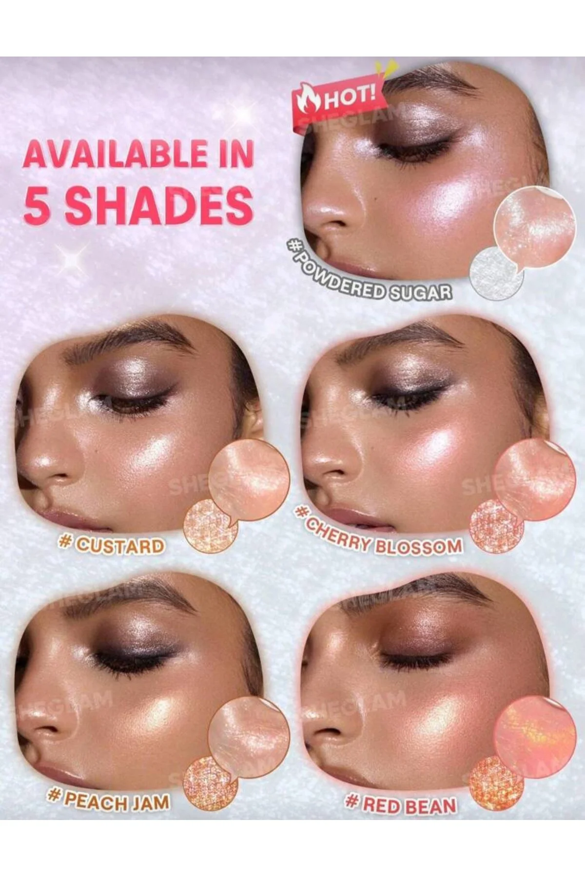 Glowchi Bouncy Highlighter-PEACH JAM