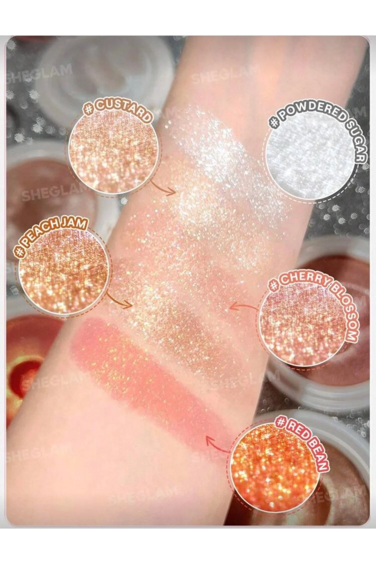 Glowchi Bouncy Highlighter Cherry Blossom Işıltılı Aydınlatıcı(Açık pembe alt tonlu )