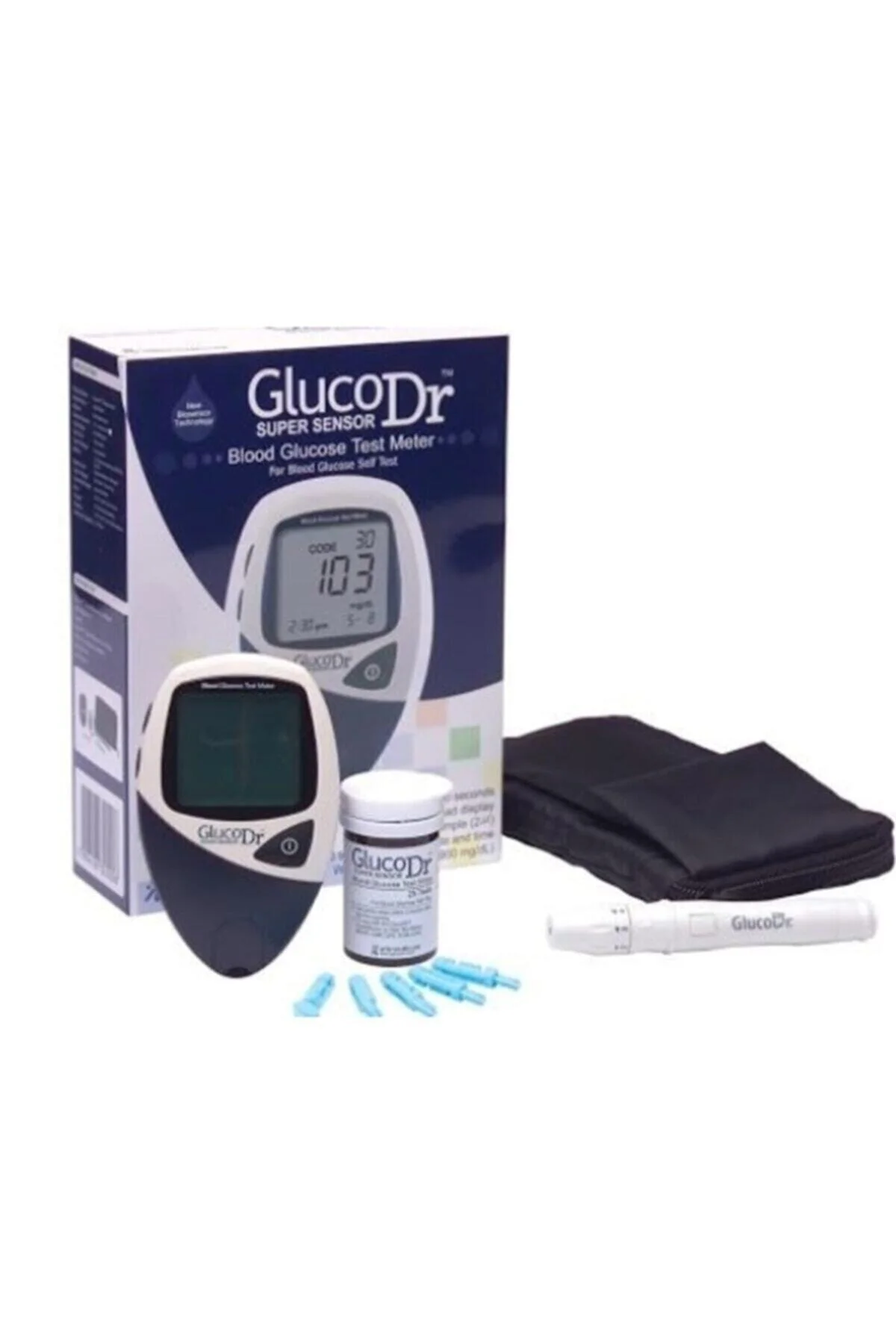 Gluco Dr Şeker Cihazı 50 Adet Şeker Çubuğu Şeker Stribi Glucodr Süper Sensör Glucocihaz