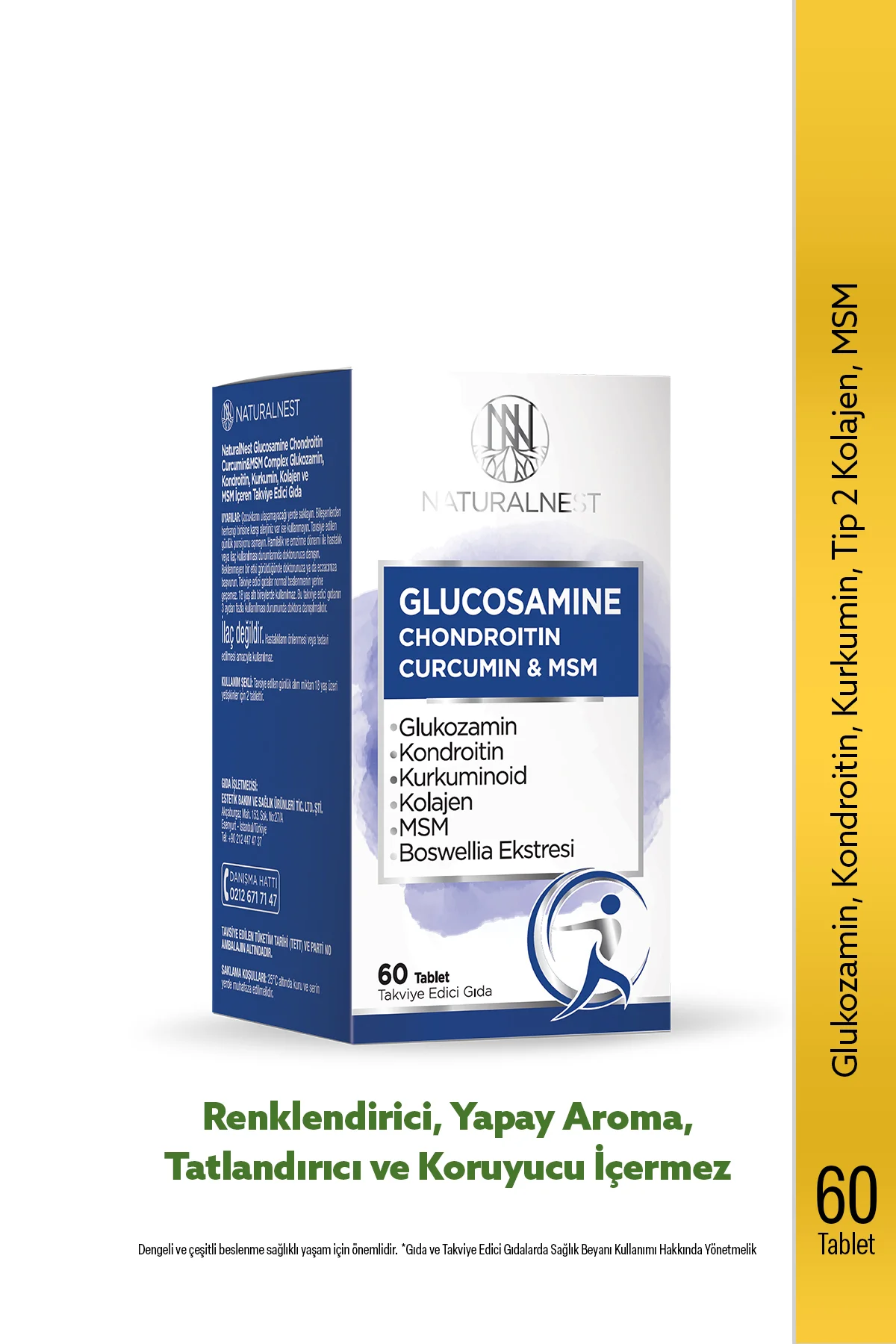 Glucosamine Chondroitin Curcumin & Msm — 60 Tablet