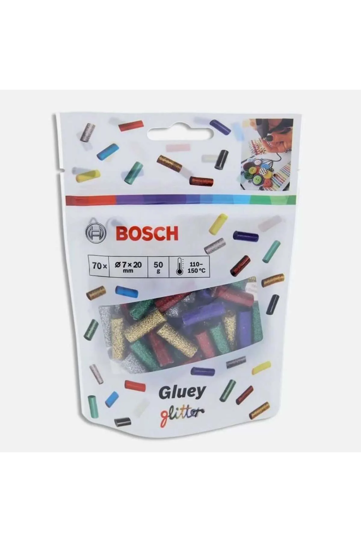 Gluey Tutkal Çubuğu 7 mm Simli