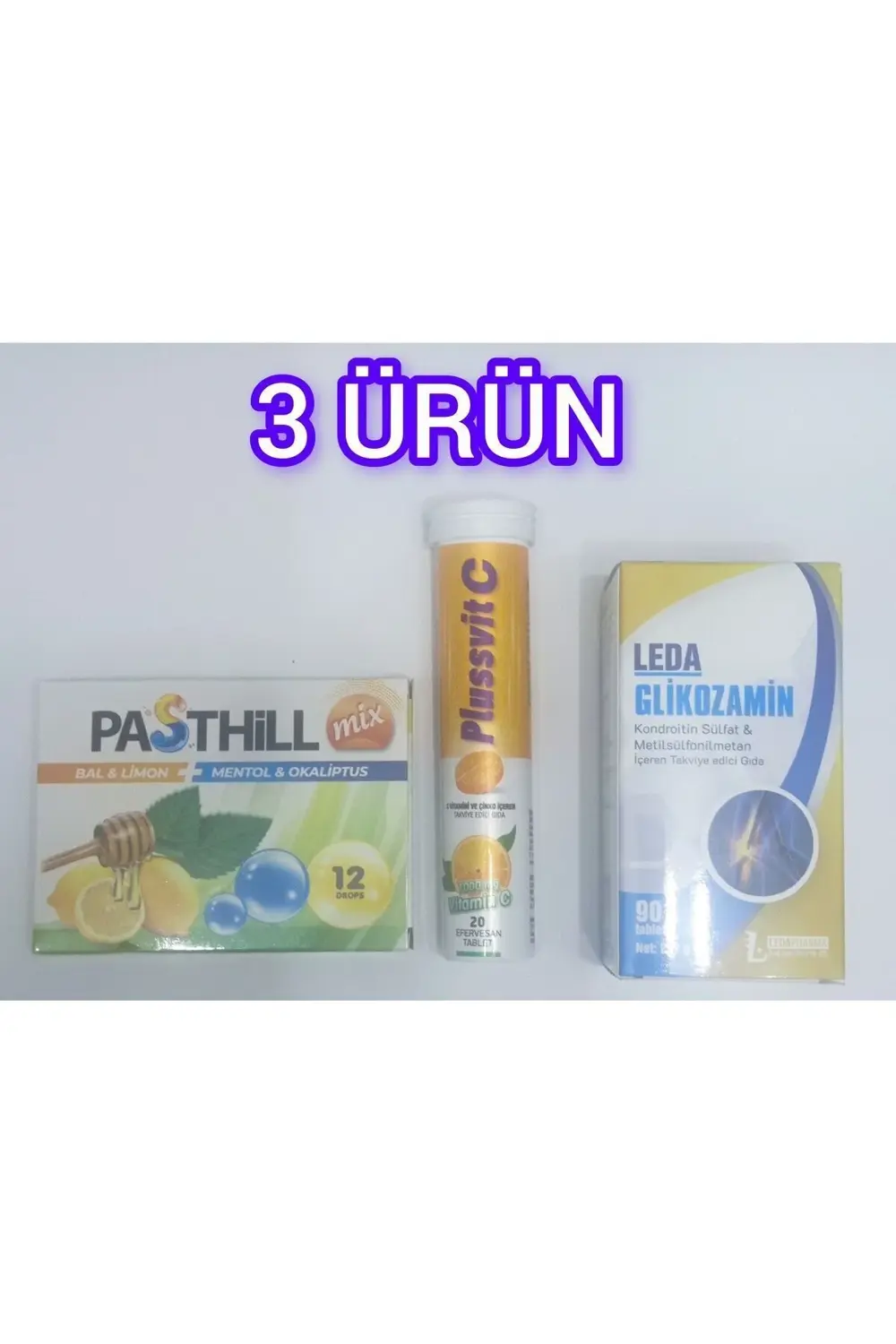Glukozamin 90Tb +C VİTAMİNİ EFERVESAN+Pasthill mix