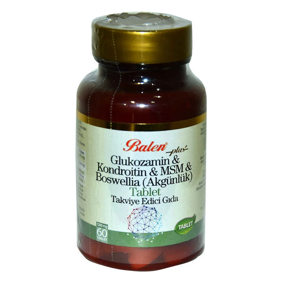 Glukozamin Kondroitin MSM Boswellia 60 Tablet - Eklem Sağlığı ve Hareket Özgürlüğü