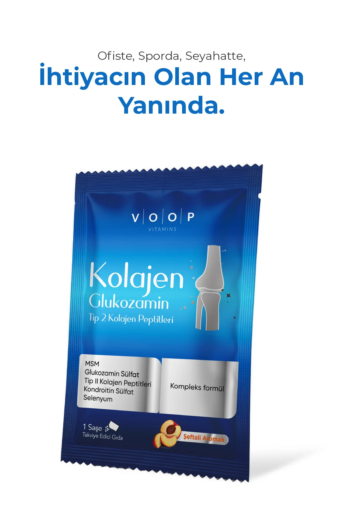 Glukozamin Tip-2 Kolajen Peptitleri | Kompleks Formül - 7 Toz Saşe