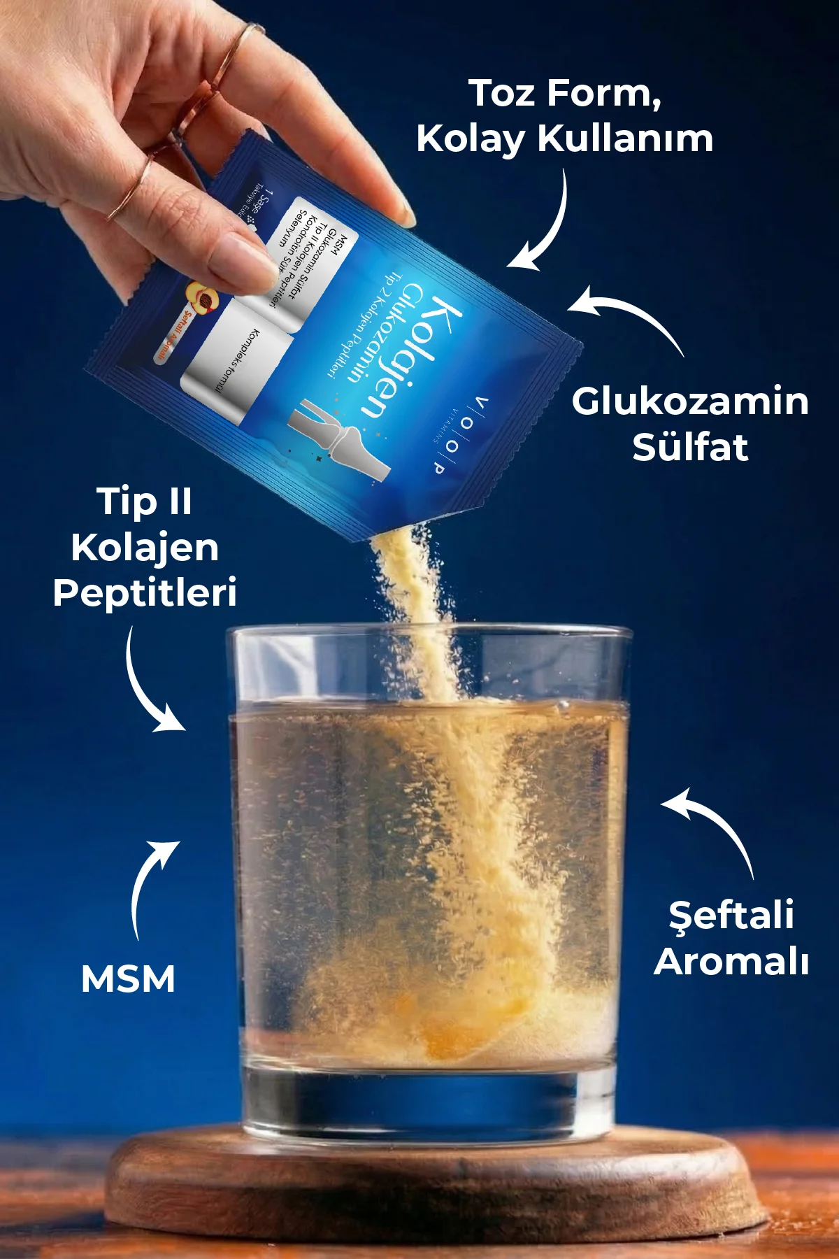 Glukozamin Tip-2 Kolajen Peptitleri | Kompleks Formül - 7 Toz Saşe