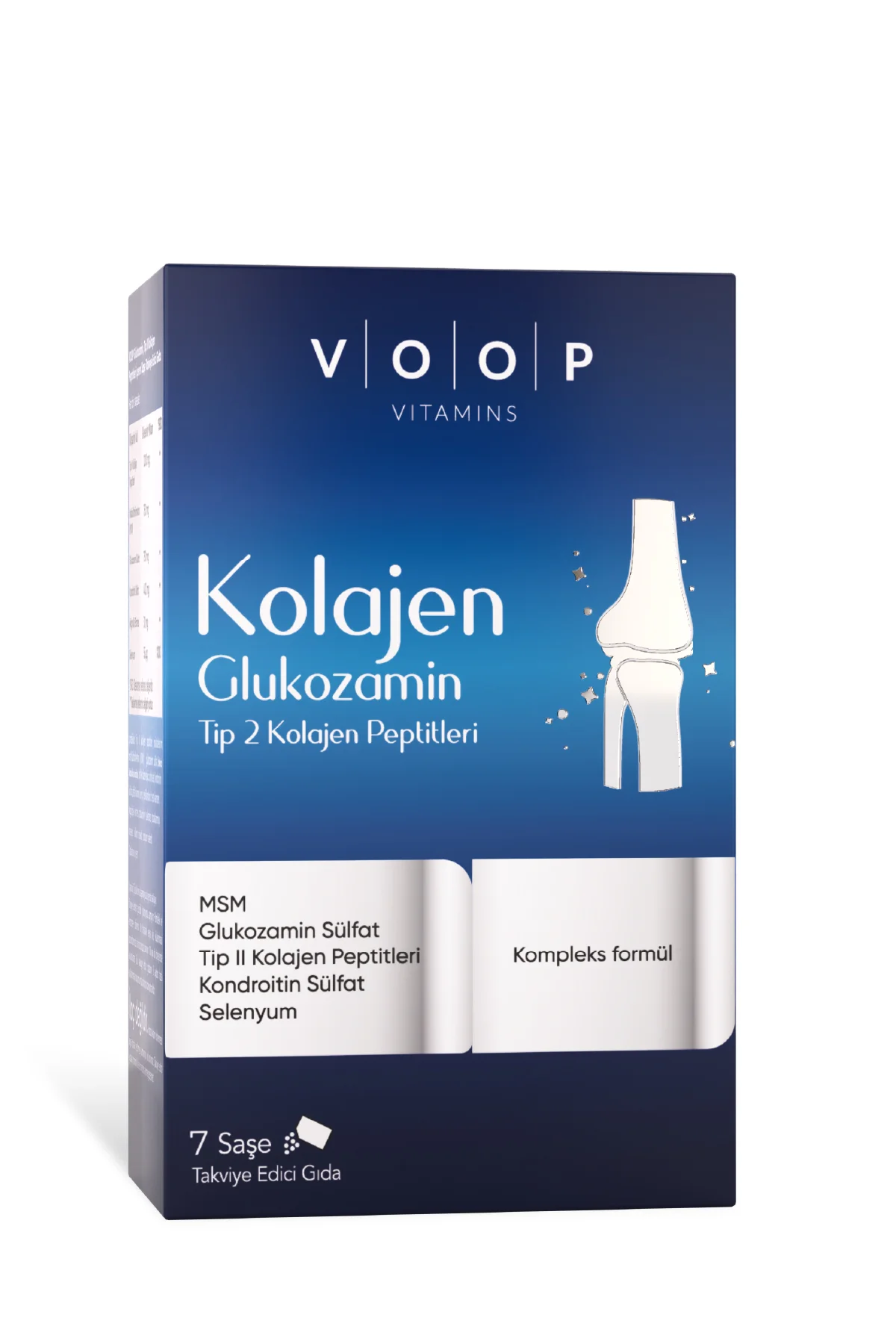 Glukozamin Tip-2 Kolajen Peptitleri | Kompleks Formül - 7 Toz Saşe