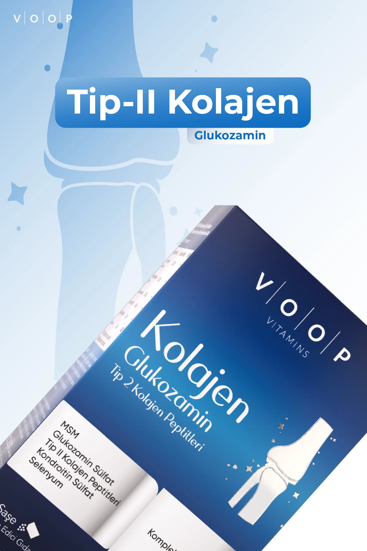 Glukozamin Tip-2 Kolajen Peptitleri | Kompleks Formül - 7 Toz Saşe