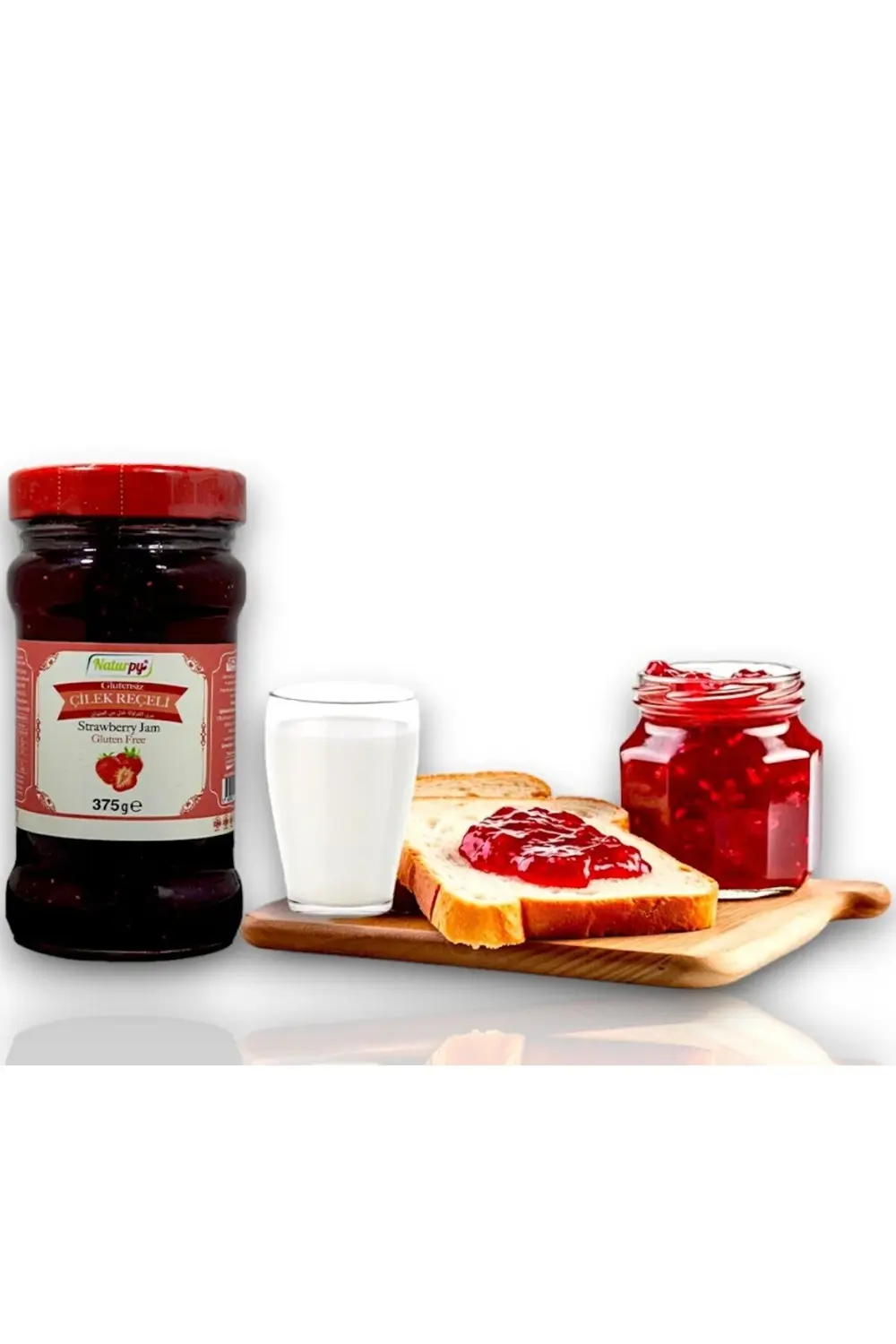 Naturpy Glutensiz Çilek Reçeli 375 G - Strawberry Jam Gluten Free