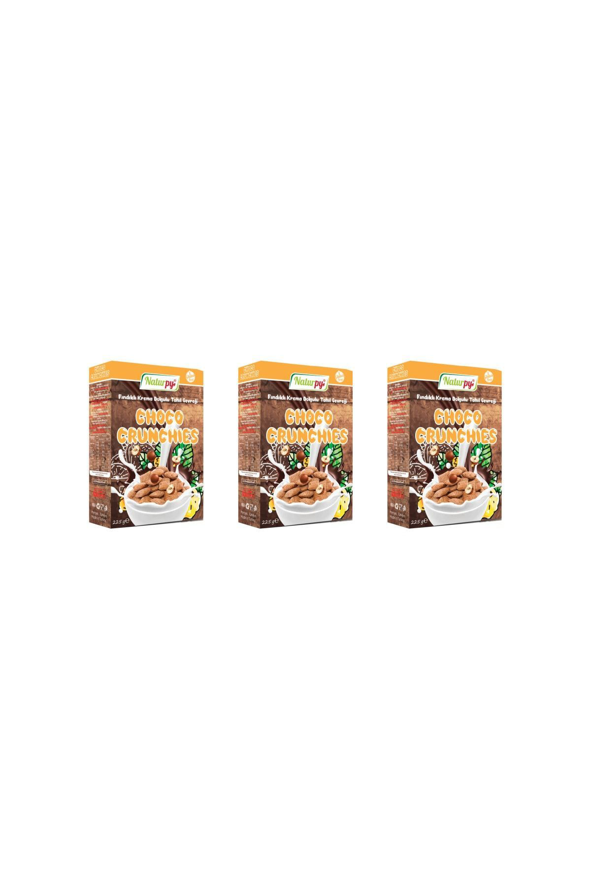 Glutensiz Fındıklı Krema Dolgulu Tahıl Gevreği 225 G X 3 Adet