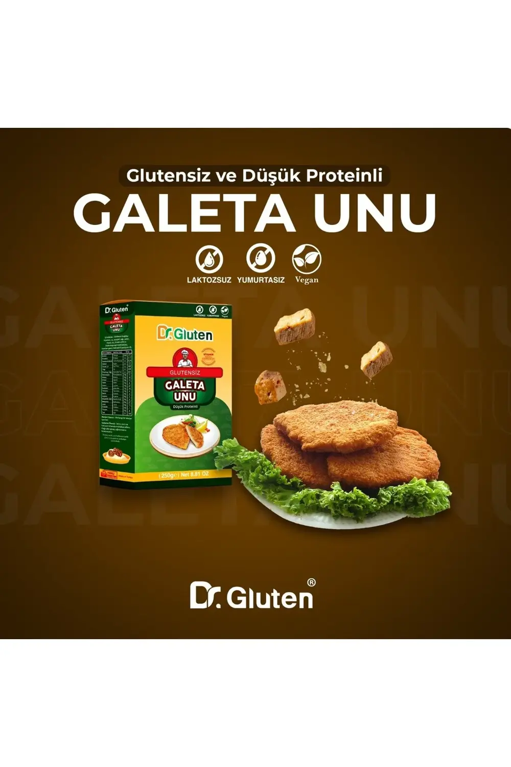 Dr.Gluten Glutensiz Galeta Unu 250 Gr Bread Crumbs
